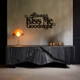 thumbnail image 2 of LaModaHome Exclusive Aways Kiss Me Goodnight Lettering Metal Wall Decor – Durable & Artistic Metal Wall Art for Home and Office Decor, Perfect for Any Interior Design Aesthetic, 2 of 5