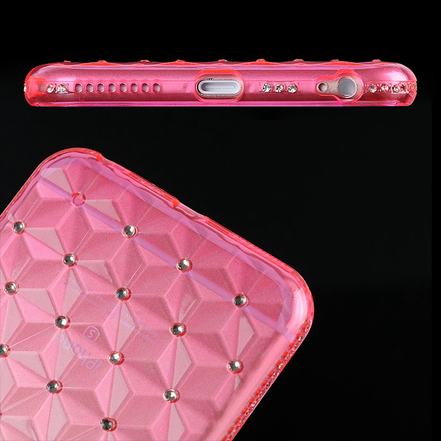 Diamond Slim Translucent Flexible TPU Skin Case for iPhone 6 Plus iPhone 6s Plus