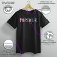 thumbnail image 3 of Boy's Fortnite Classic Logo Character Fill  Graphic Tee Black Large, 3 of 10