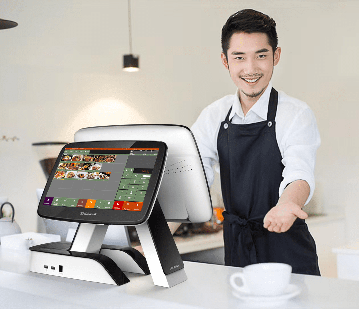 POS System for Restaurants Bars Pizza Food Touch Screen Register with Software (No Monthly Fees)