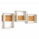 thumbnail image 5 of Repisas Milán Hogare – Set de Cubos de Pared en Blanco con Fondo de Madera – Diseño Minimalista y Elegante para Sala, 5 of 5