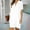 White, variant on LADIGASU Women Summer Casual V-Neck Short Sleeve Solid Dress