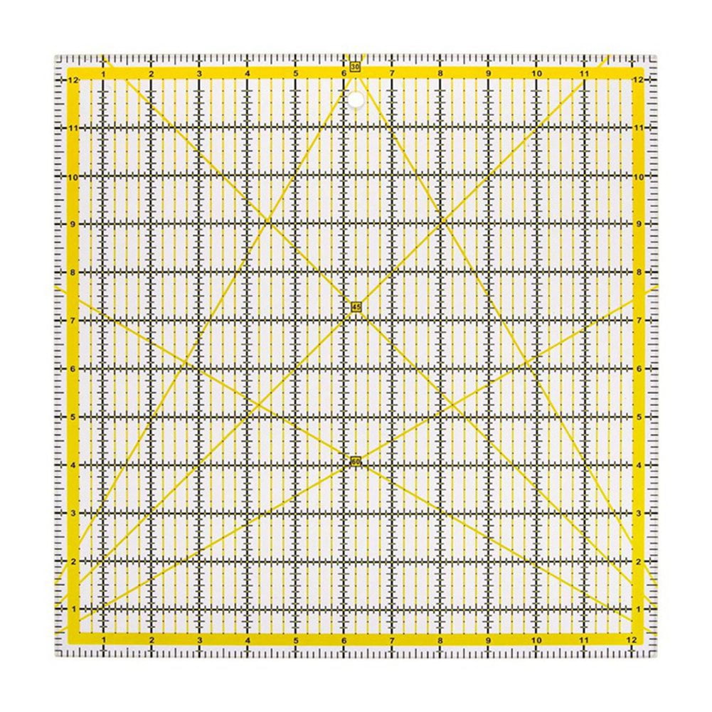 5 Pack Acrylic Quilting Ruler, Square Acrylic Quilter Ruler Fabric Cutting Ruler Clear Mark Acrylic Ruler