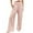 Pink_001, variant on HNMKIU Pants for Women Fashion Elastic Waist with Pocket Loose Harem Style Cropped for Casual Wear Womens Trousers Pink_001,L