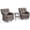 Gray, variant on Bellefurn Outdoor Swivel Rocker Patio Chairs Set of 2,High Back Outdoor Wicker Swivel Chairs Patio Swivel Glider Chairs,Patio Furniture Set for Porch,Balcony,Garden,Deck & Backyard