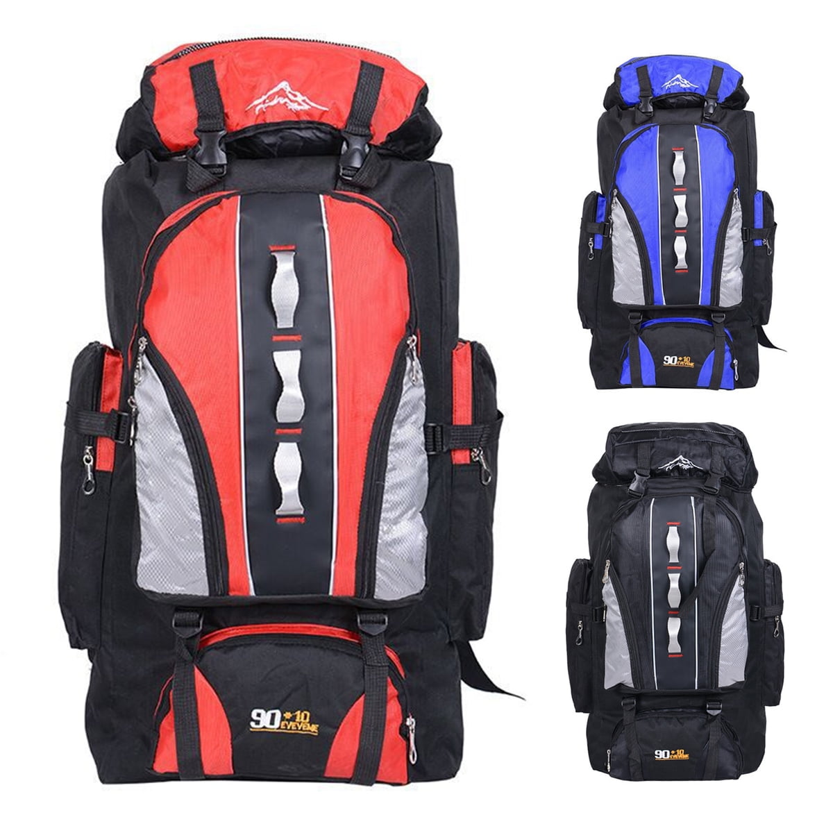 100L Military Tactical Shoulder Backpack Outdoor Waterproof Camping Hiking Bag 