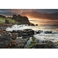thumbnail image 2 of Mcparland, Gary 18x14 Black Ornate Wood Framed with Double Matting Museum Art Print Titled - Dunluce Light, 2 of 4