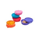 thumbnail image 1 of Juego de 5 recipientes pequeños redondos de plástico Signora Ware Executive, 180 ml, multicolor, surtidos., 1 of 2