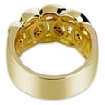 thumbnail image 3 of Opolski Luxury Hollowed Buckle Rhinestones Wide Ring Men Jewelry Party Banquet Decor, 3 of 4