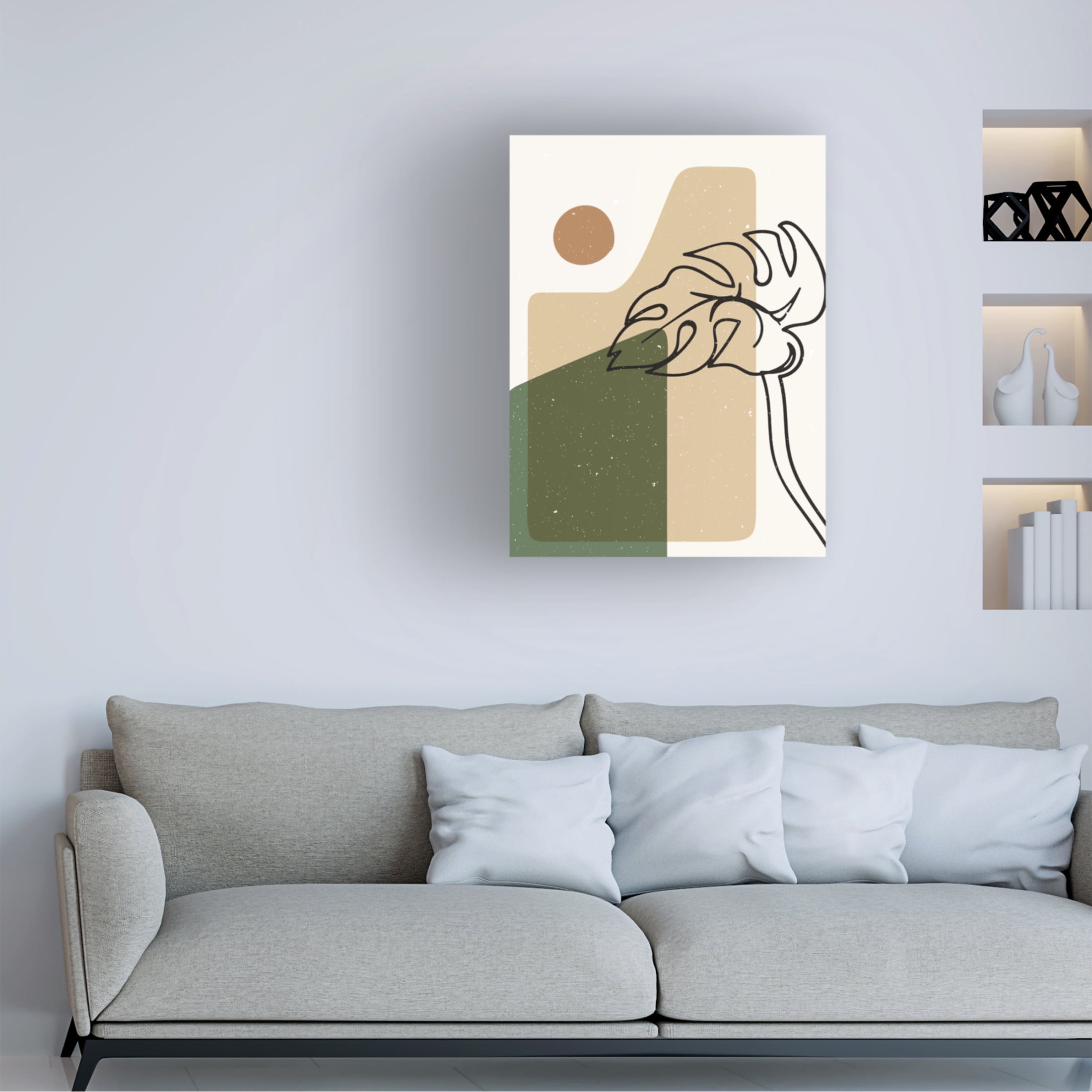Trademark Fine Art NKTN   Abstract composition 20 Canvas Wall Art