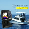 thumbnail image 3 of Tomshoo FF918-C100DS Color Screen Wired Fish Finder Dual Frequency 328ft100m Water Depth Boat Fish Finder, 3 of 9