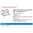 thumbnail image 2 of Stabilizer Bar Link Kit - Compatible with 2007 - 2009 RX350 2008, 2 of 2