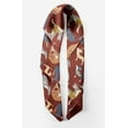 thumbnail image 2 of Bimba Red Cute Dog Pure Silk Printed Scarf Dupatta Head Neck Wrap Bandanas For Women 40 x 80 Inches, 2 of 6