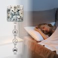 thumbnail image 4 of 10 Inch Wall Clock Battery Operated Silent Clock Decorative for Office, Kitchen, Outdoor, Living RoomWhite Snow Horse Print, 4 of 4