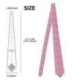 thumbnail image 2 of Zufioo Breast Cancer Ribbons Awareness Print Men's Silk Tie, Business Suit Tie - Anti-floating Buckle Design, Clothing Accessories Suitable for Business, Daily Life, Banquets, 2 of 7