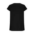 thumbnail image 4 of Cilsoka Womens Summer Tops Short Sleeve Asymmetrical V Neck Casual Shirts Dressy Business Work Summer Tops Tees 2026 Fashion Trendy Clothes, 4 of 6