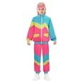 thumbnail image 3 of Disfraz de hippie de fantasía de los años 80 y 90 para niños, disfraz de fiesta de discoteca, ropa de carnaval para niños y niñas, ropa de rock vintage de hip-hop, 3 of 5