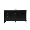 thumbnail image 3 of 60 inch single bathroom vanity in black, 3 of 8