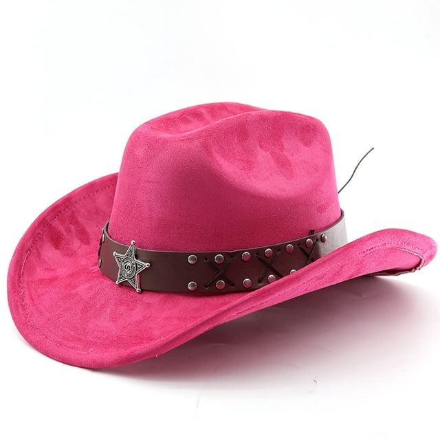 Western Cowboy Hat With Curved Brim For Outdoor Travel And Riding Adventures In Country Style