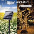thumbnail image 4 of 6-Pack 600 LED Solar String Lights Outdoor, Solar Powered Copper Wire Waterproof Solar Fairy Lights with 8 Modes, Solar Twinkle Lights for Tree Wedding Party Garden Patio Decorations(Warm White), 4 of 13