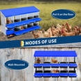 thumbnail image 4 of Towallmark Caja Nido Gallinas Metálica 10 Compartimentos Azul - Roll Away Recolección Huevos Tapa Protectora, 4 of 7
