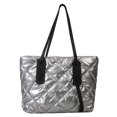 thumbnail image 1 of Bolso de celosía de diamantes para mujer, bolsa de compras para exteriores, ligera, de gran capacidad, 1 of 9