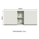 thumbnail image 2 of Alacena Madesa 2 Puertas 2 Nichos 150 Cm Blanco Madesa G2515309GL, 2 of 8
