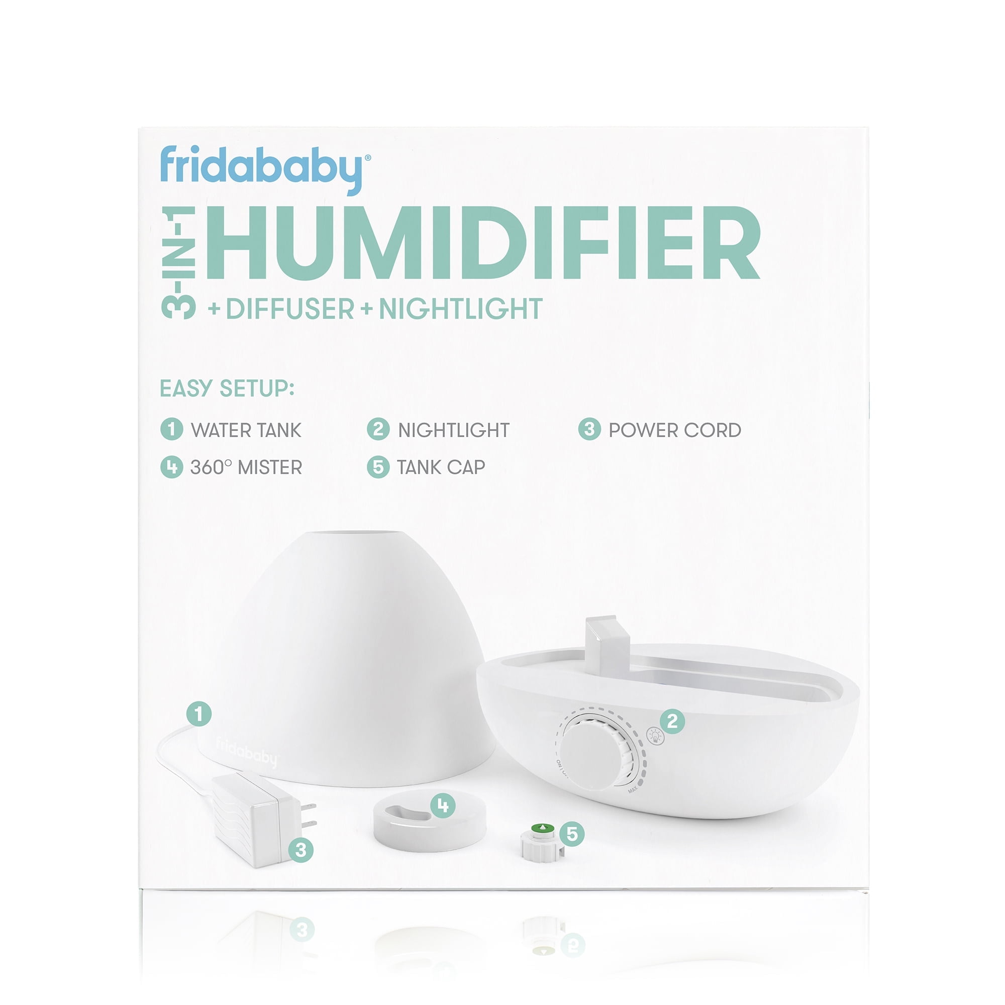 Frida Baby 3-in-1 Humidifier, Vaporizer for Infants & Kids, Essential Oil Diffuser, Nightlight, 0.5 Gallon, White - Walmart.com Frida Baby 3-in-1 Humidifier, Vaporizer for Infants & Kids, Essential Oil Diffuser, Nightlight, 0.5 Gallon, White - Walmart.com