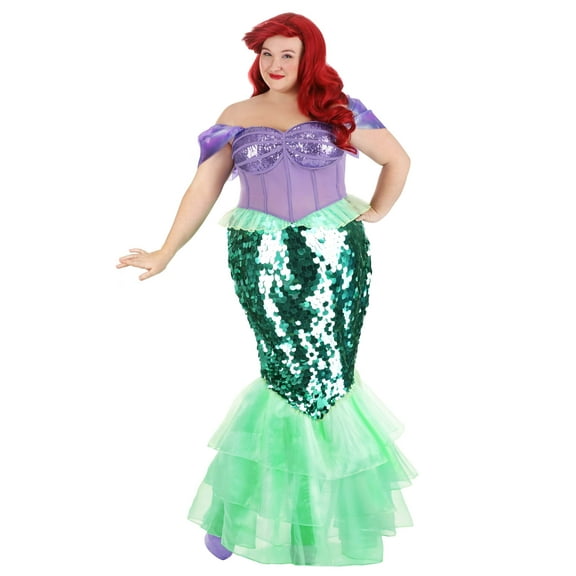 Plus Size Disney Little Mermaid Premium Ariel Mermaid Dress