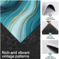 thumbnail image 3 of Blue and Gold Marble Shimmer Waves Pattern Kitchen Rugs Sets Of 3,Kitchen Runner Rugs Non Skid Washable,Decorative Kitchen Floor Mats for Kitchen,Sink,Laundry,17"x30"+ 17"x47" + 17"x59", 3 of 6