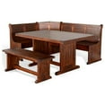 thumbnail image 6 of Sunny Designs BF Nook Long Bench & Corner Back, Wood Seat, 6 of 6