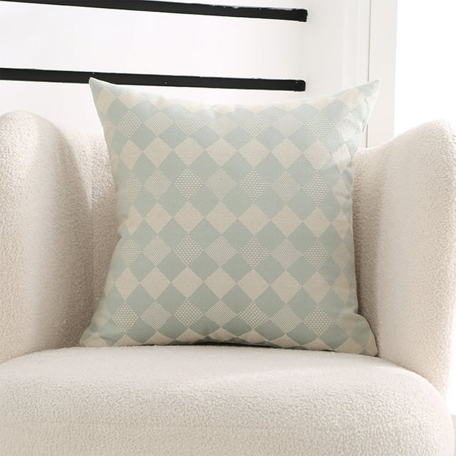 Xihbxyly Funda de Almohada Verde con Diseño de Laberinto Geométrico, 45 X 45 Cm, Suave Poliéster, para Uso En Interiores y Exteriores, Ideal para Decorar El Hogar y La Oficina.