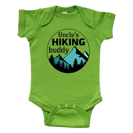 

Inktastic Uncle s Hiking Buddy with Mountains and Trees Gift Baby Boy or Baby Girl Bodysuit