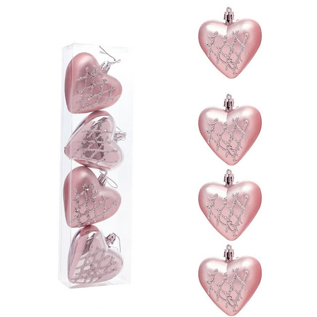 Bolas de Navidad, Ornamientos Colgantes, Adornos para Árbol y Ventana, Decoracin Festiva, Bolas Brillosas con Escarcha, para Exterior, para Interior, Bolas de Cristal, Resina resistente,