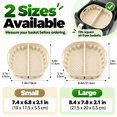 thumbnail image 6 of Reusable Divided Air Fryer Silicone Liner, Square Cooking Tray Insert, Raised Ridges for Grease Drainage, Built-In Side Handles for Easy Lifting, Akmoler, 6 of 8
