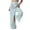 Z10-Light Blue, variant on LRen Womens Parachute Pants Wide Leg Baggy Pants Y2K Elastic Waist Jogger Sweatpants Track Pants Streetwear,A,L