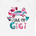 thumbnail image 4 of Inktastic I Love My Gigi Pink and Blue Fox with Hearts Boys or Girls Baby Bodysuit, 4 of 5