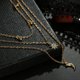thumbnail image 3 of Collar de clavícula con colgante de Luna y diamantes de imitación de múltiples capas para mujer, accesorio de joyería de aleación, 3 of 8
