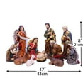 thumbnail image 4 of Nativity Set Nativity Scene Holidays Décor Christmas Stable Birthday Gift 11 Piece 8'', 4 of 20