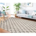 thumbnail image 4 of SAFAVIEH Martha Stewart Vermont Emory Floral Area Rug, Ivory/Black, 6' x 6' Square, 4 of 13