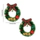 thumbnail image 3 of xihome Paquete de 2 imanes magnticos de corona navideña para refrigerador, decoraciones navideñas de plstico para superficies metlicas, 3 of 6