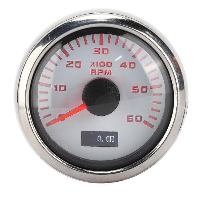 52mm 6K Pointer Tachometer Gauge IP67 Waterproof for 18 Cylinder Motorcycle Gasoline Car Boat
