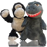 Angle View: 2 Pcs Dinosaur Dragon Monster Godzilla Plush Toy-Godzilla VS King Kong Plush of The Monsters,Movie Monster Series Godzilla,Dinosaur Plush Doll for Kid-25cm
