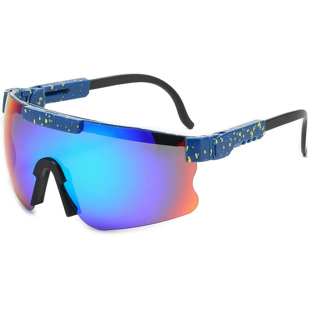Htooq Sports Sunglasses For Women/Men Outdoor Polarized Mirrored Glasses Adjust Temple & Windproof Cycling Eyewear Uv400 Yellow