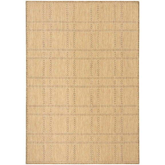 Nourison Horizon Indoor/Outdoor 6' x 9' Natural Modern Rug
