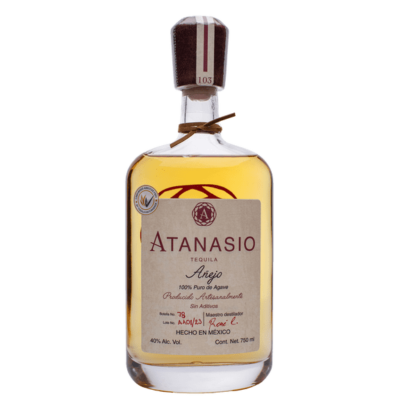 Tequila Artesanal Atanasio Añejo 750 Ml Atanasio Tequila Añejo