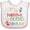 White and Pink, variant on Inktastic My Nonna and Nonno Love Me Grandchild Boys or Girls Baby Bib