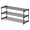 🍒 Black_Base#2102, variant on Shoe Rack Storage Organizer 2/3 Tier – Plastic Frame, Metal Shelves – White/Black, 17.7x15 in – Entryway Closet Bedroom Stackable Shoe Shelf