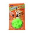 thumbnail image 4 of Omega Paw Giggle Tricky Treat Ball Dog Toy Medium 3.5", 4 of 5
