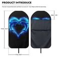 thumbnail image 5 of XYZCANDO Heart-Shaped Dolphin Pattern Towel Car Seat Cover Machine Washable, for Truck Seat Van Bucket Seat Suitable for Trucks Cars, 5 of 5